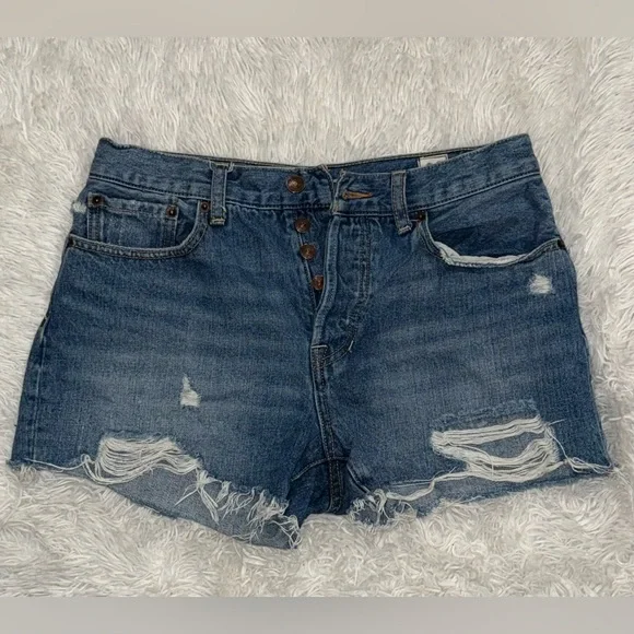 We The Free Blue Jean Shorts - Picture 2 of 3